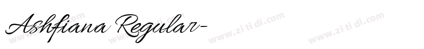 Ashfiana Regular字体转换 Ashfiana Regular字体转换